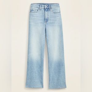 Old Navy Extra High-Waisted Wide-Leg Raw-Hem Jeans for Women in Peggy